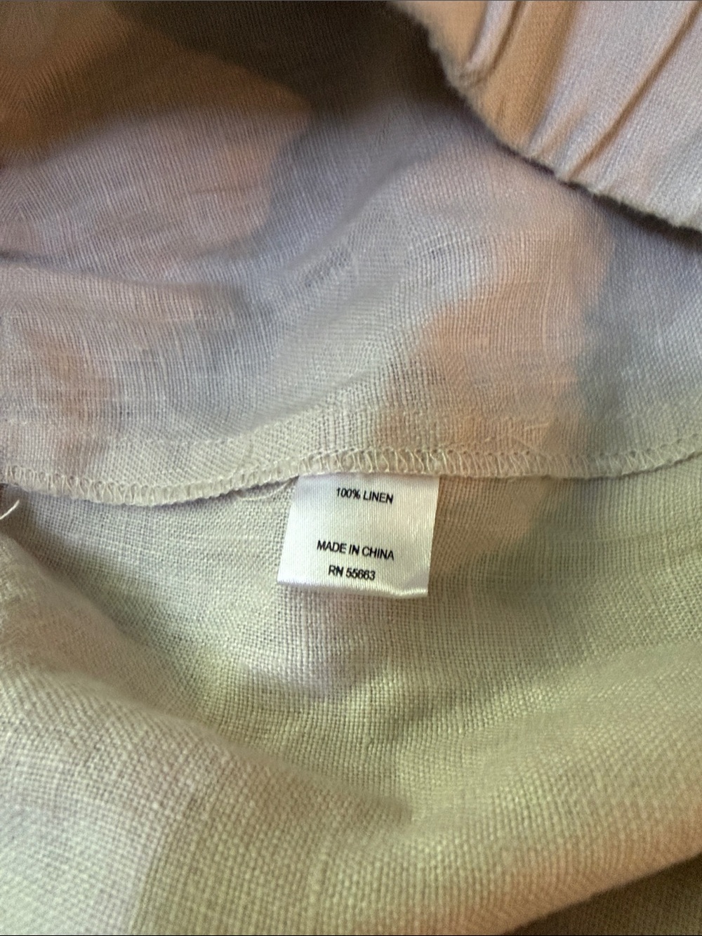 For Cynthia Cream Linen Blend A-Line Skirt - Picture 4 of 4